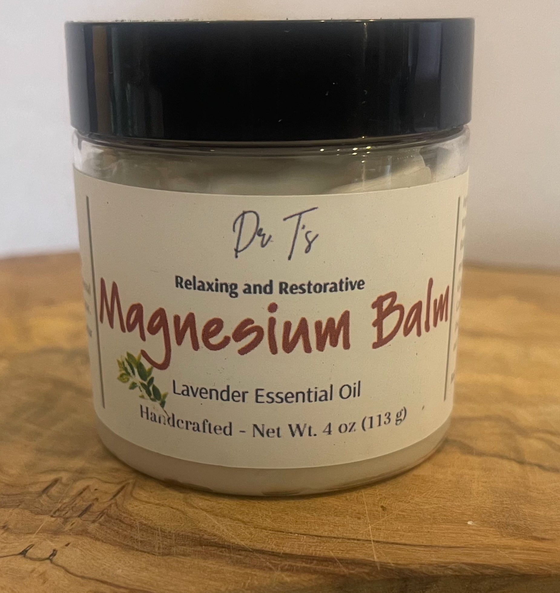 Dr. T’s Magnesium Balm – Lavender – 4 oz